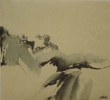36 Souvenir de la nature 2006 Encre sur papier 31 x 34cm